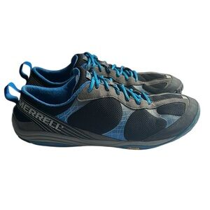 Merrell Road Glove Barefoot Shoes Mens 10 Blue Minimalist Vibram Sole Sneakers